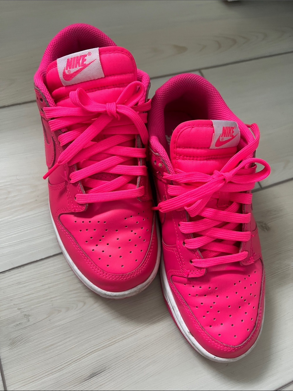 Nike Women's Neon Pink Low-Top Sneakers
